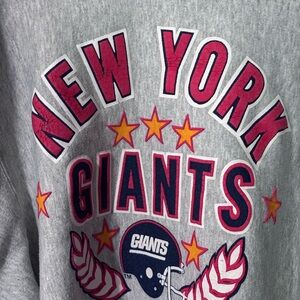 New York Giants Gray Graphic Sweatshirt vintage puffy letters XL
